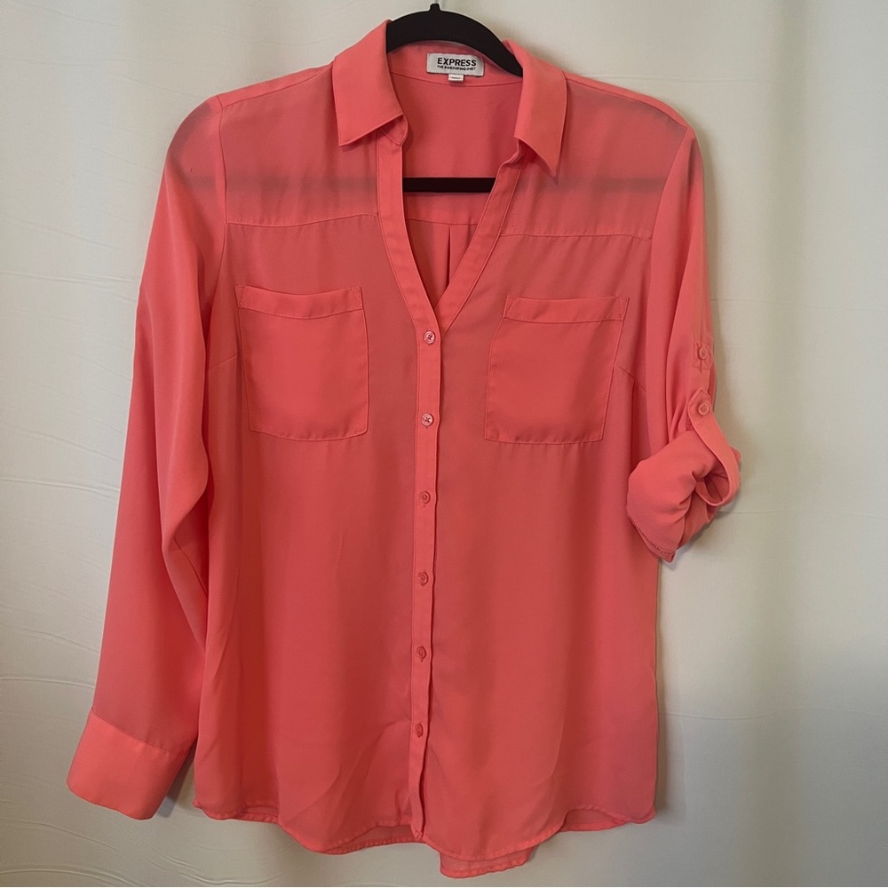 Express Portofino Light Pink Blouse - Size M